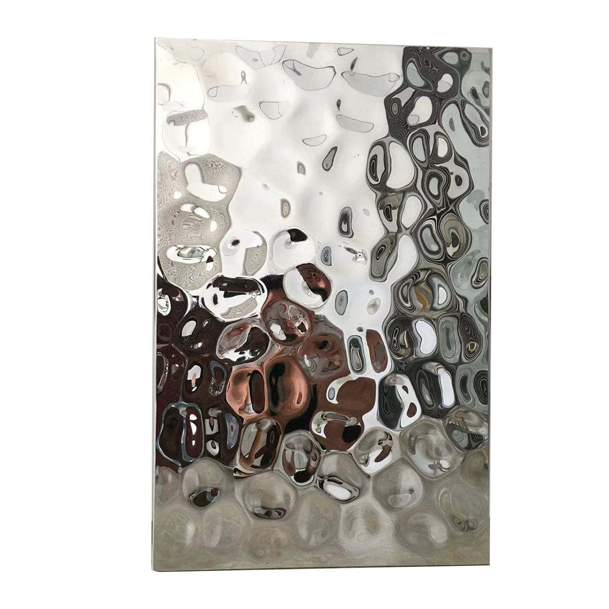 Placa de acero inoxidable de oro 304 grabado químico placa de acero inoxidable diseño de lujo antideslizante